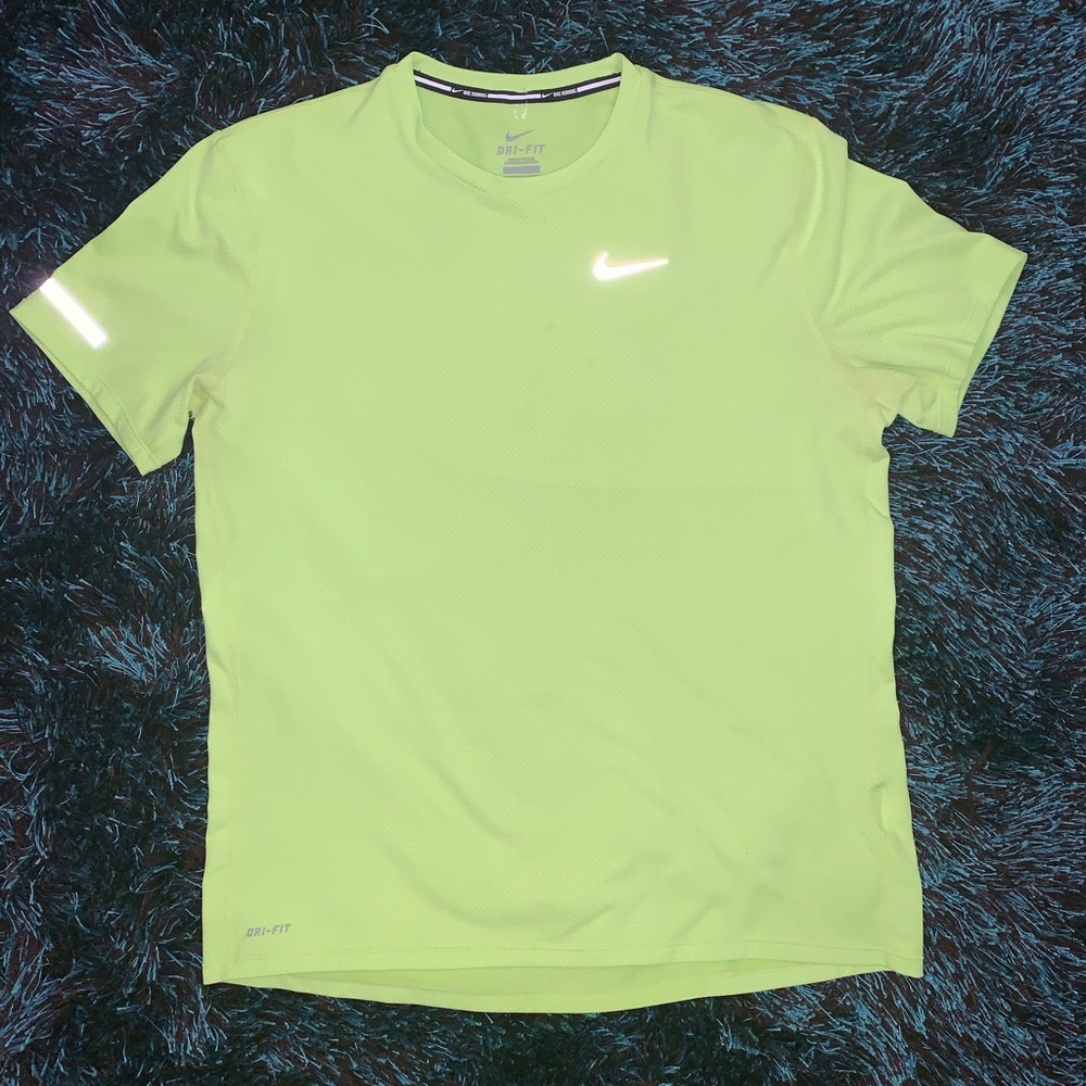 Neon Nike Runnin Dri-Fit Shirt